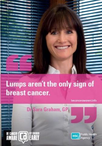 Lumps aren't the only sign of breast cancer