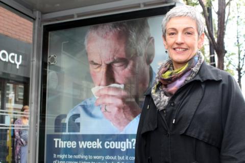 ‘Coughing’ bus shelters to raise awareness of lung cancer 