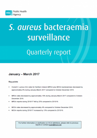 S.aureus surveillance report quarter January-March 2017