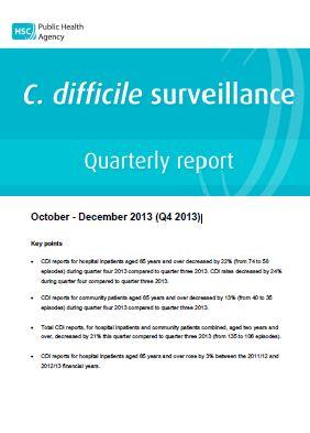 C. difficile and S.aureus bacteraemia surveillance quarterly reports