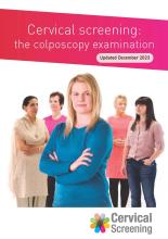 Cover of the leaflet Cervical screening: the colposcopy examination
